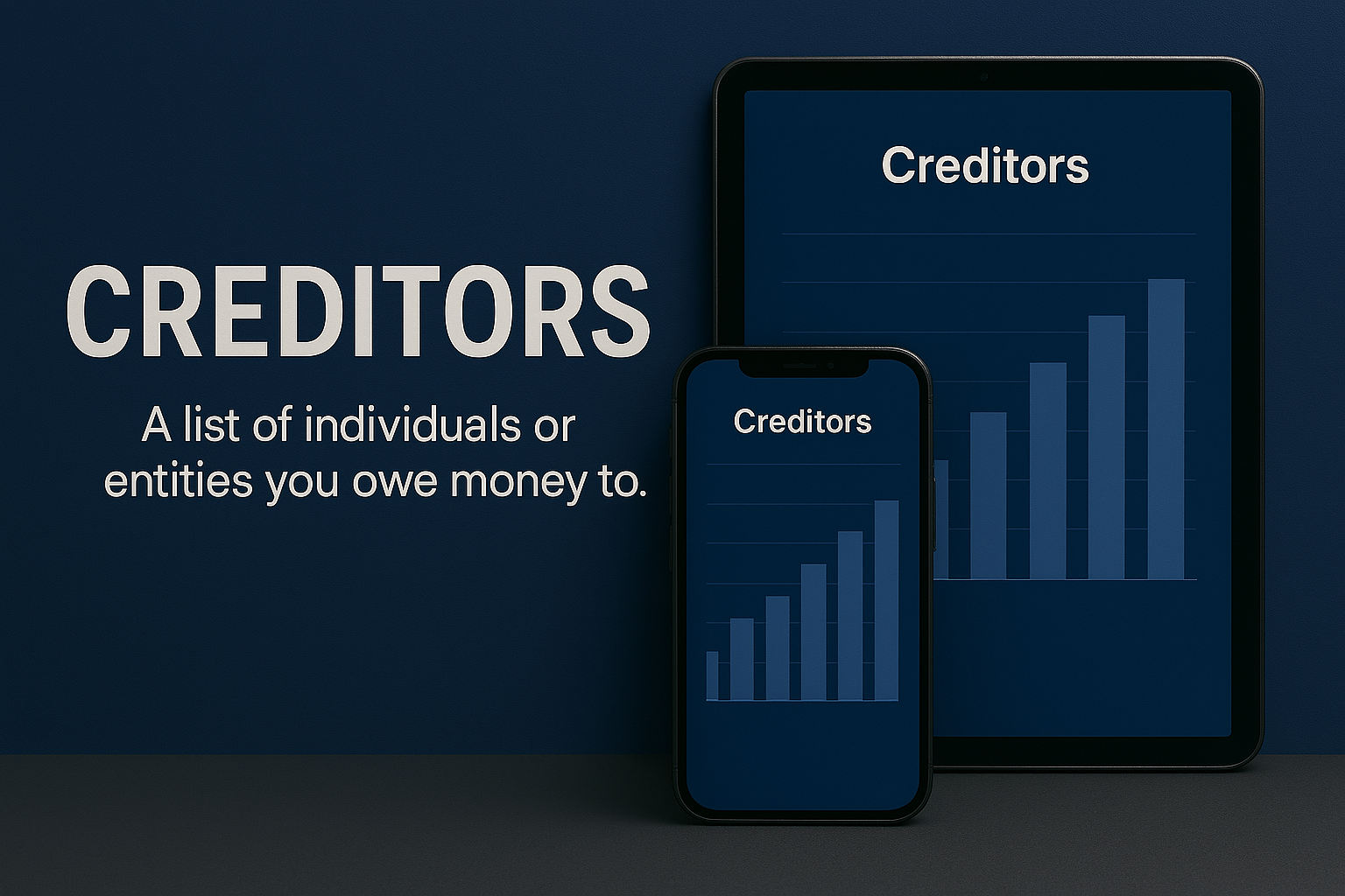 Illustration for Creditors Overview (Dark Mode)