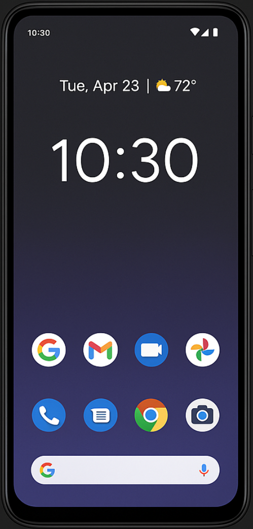 Android App Screenshot (Dark Mode)