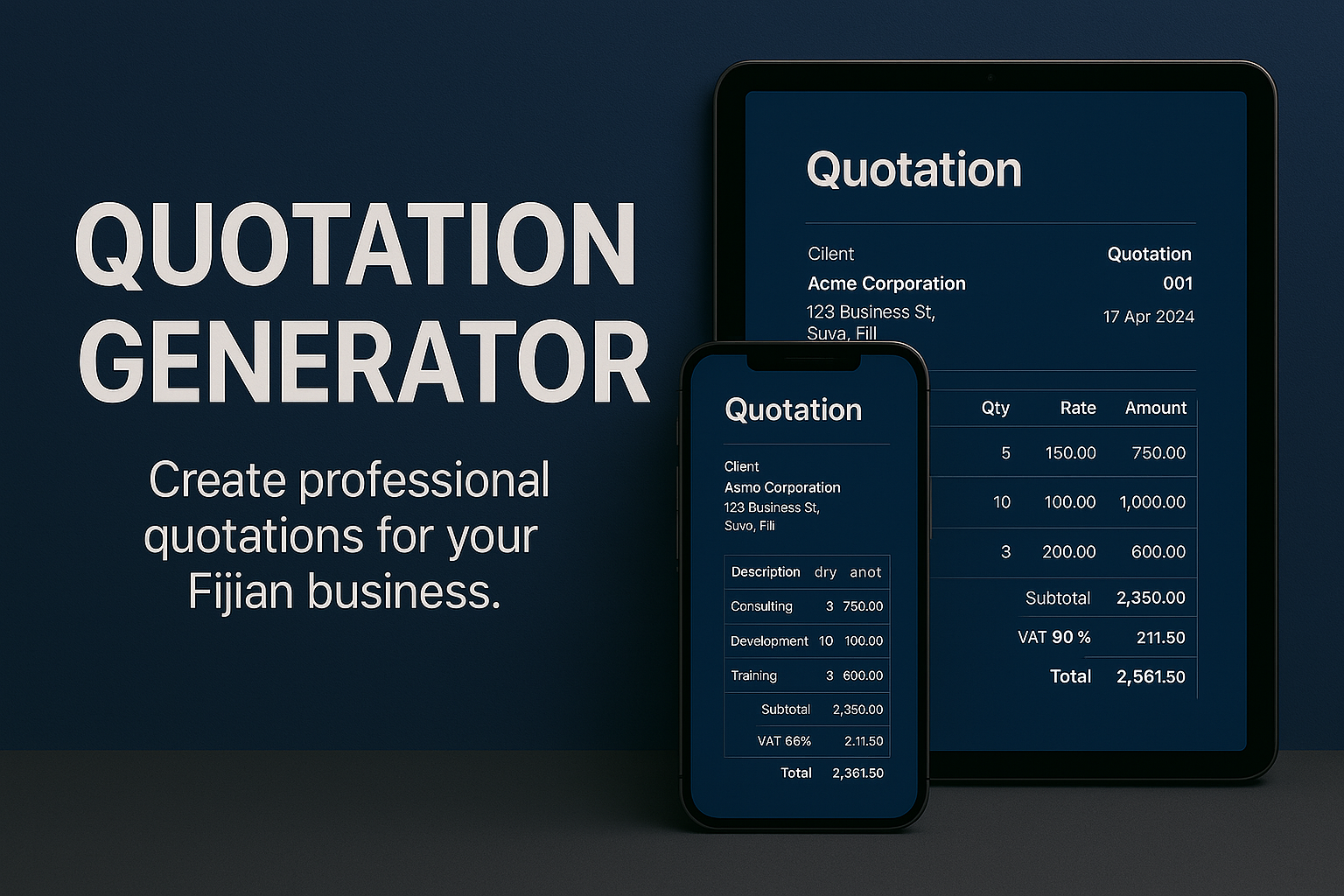 Quotation Generator feature (Dark Mode)