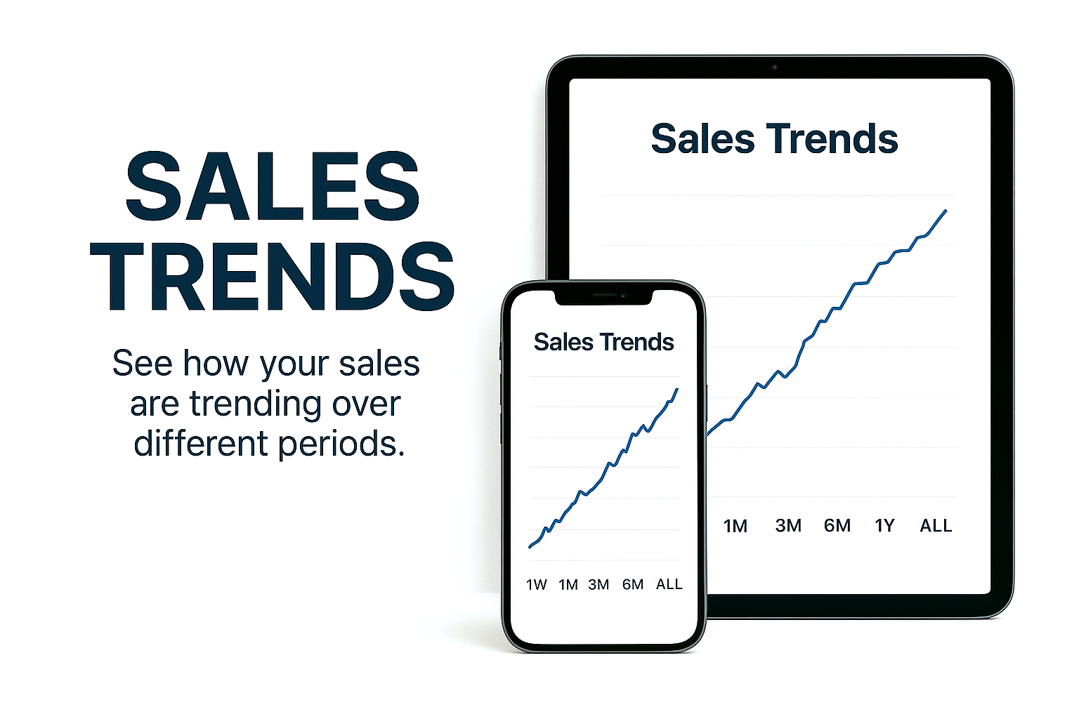 Illustration for Sales Trends (Light Mode)